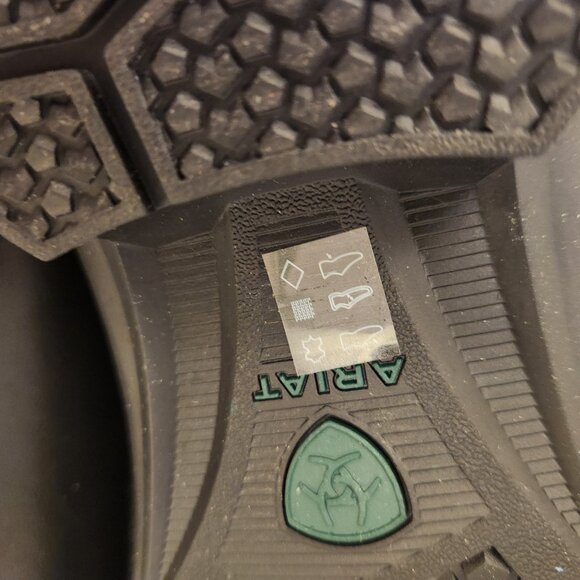 Ariat Black Leather "Heritage" Lace up boots. NWT. Size 13 - Picture 10 of 11